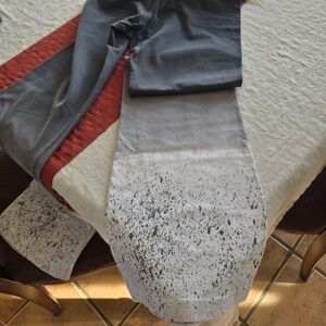 Gray Ombre Speckled Hardtail Yoga Pants